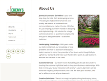 Tablet Screenshot of jeremyslawnandsprinklers.com